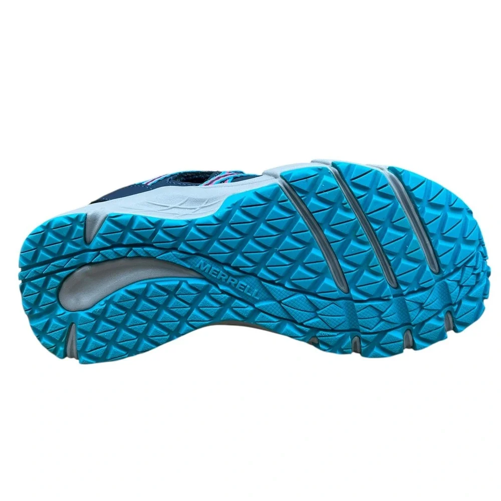 Merrell Little Girl's Sport Sandals Size 11 Aqua-Blue Water Friendly Closed‎ Toe